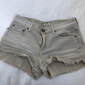 Free people denim shorts